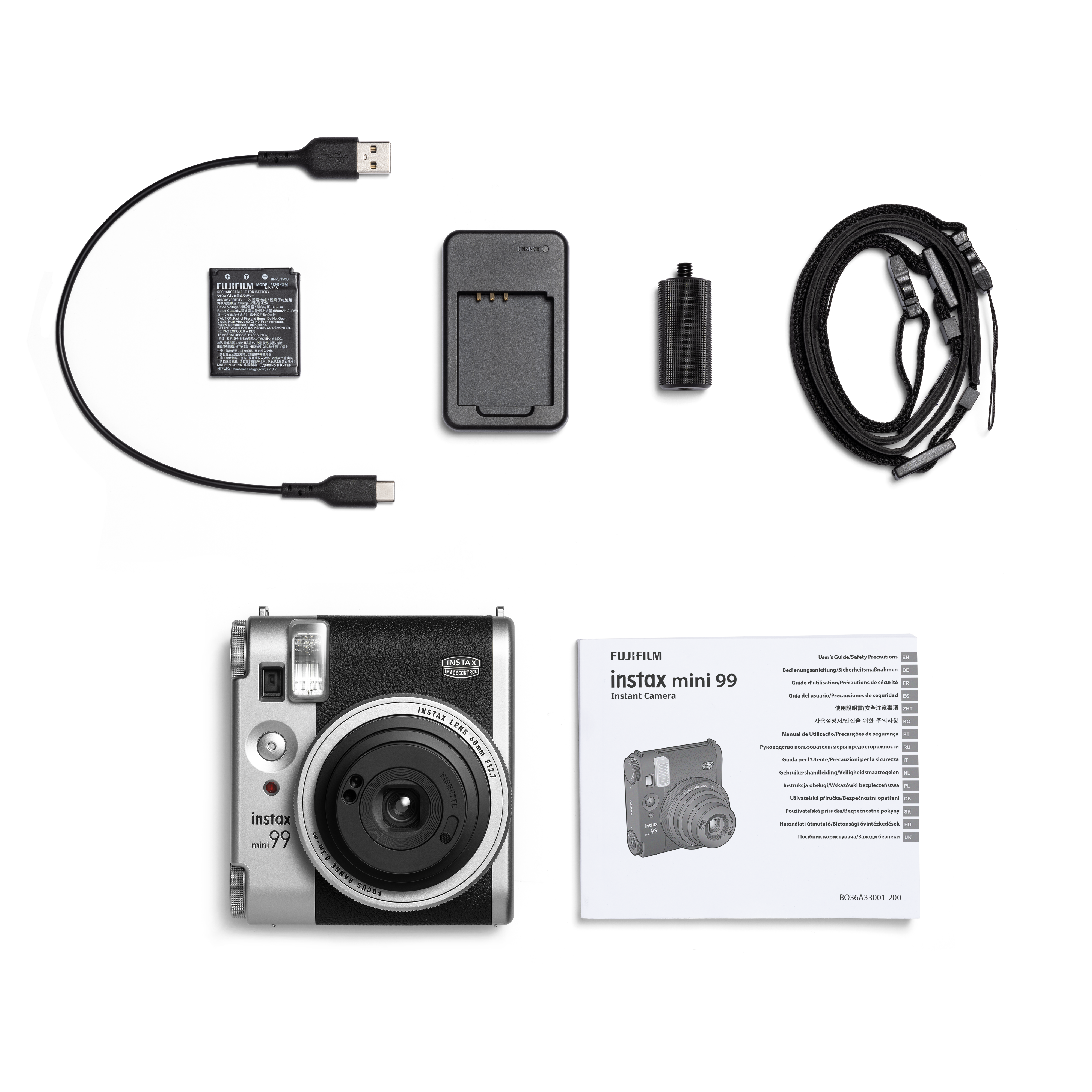 FUJIFILM instax mini 99 Analog Instant Camera - Silver