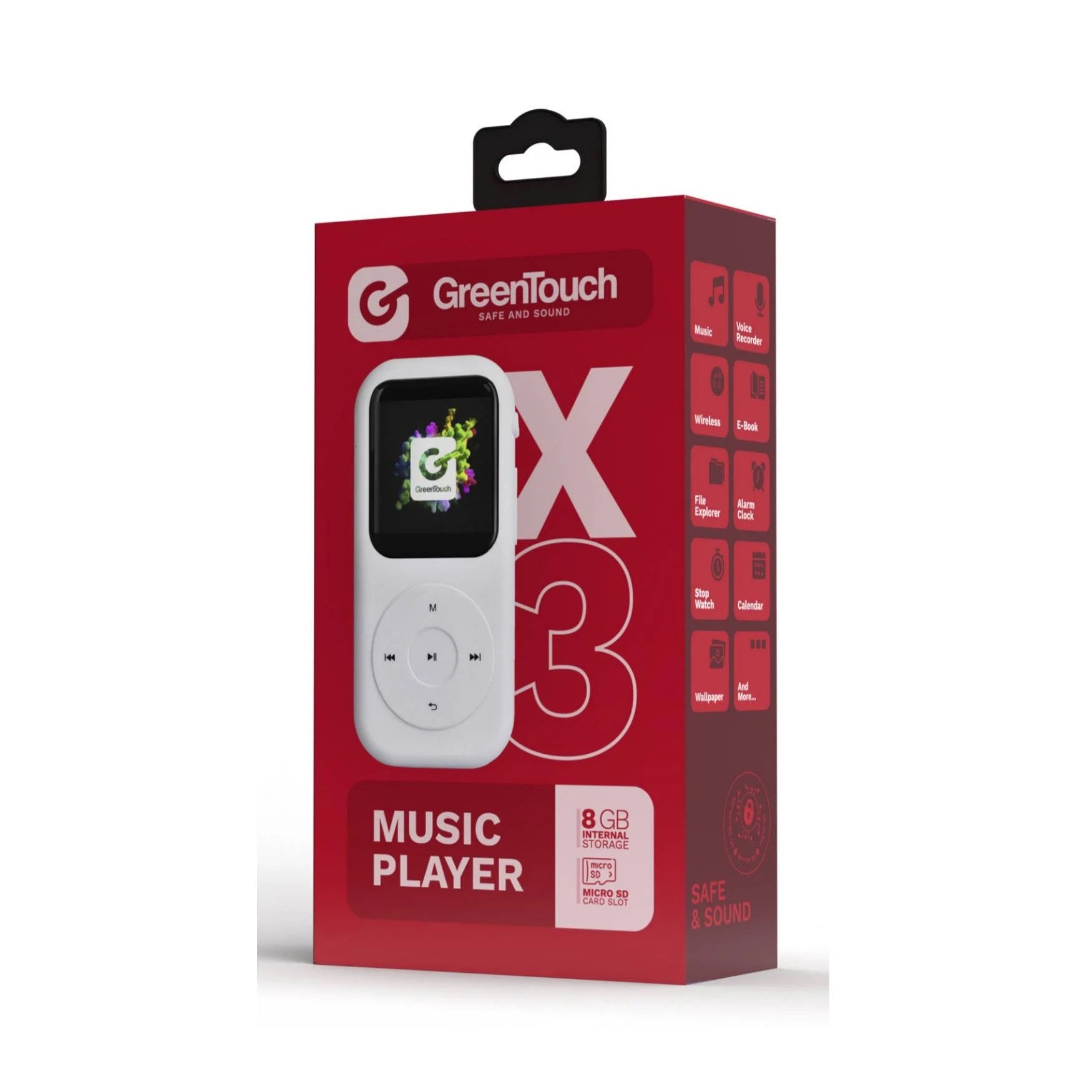 Greentouch X3 MP3 Player - White - 32GB