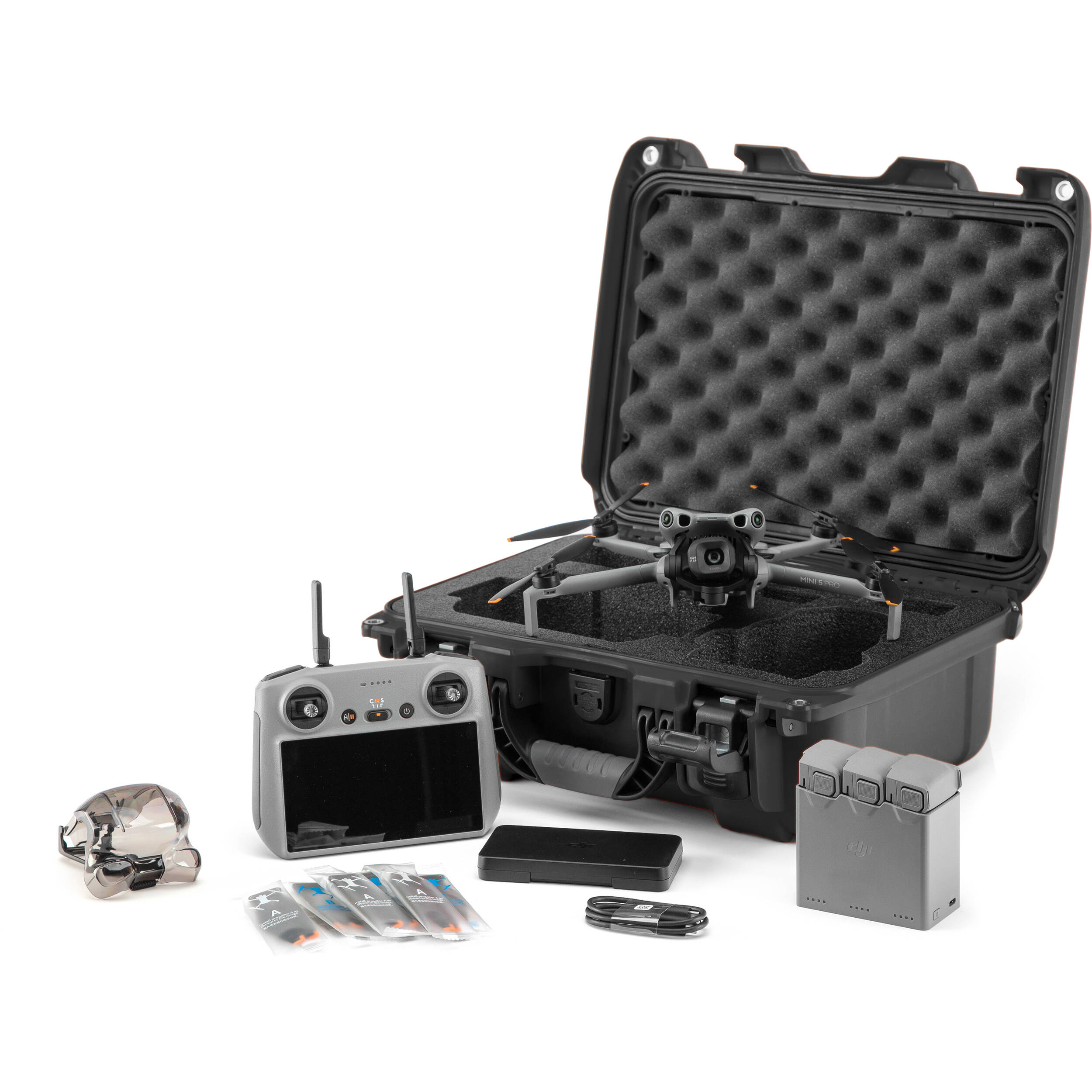 Nanuk 915 Hard Case for DJI Mini 5 Pro Fly More Combo (Orange)