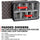 Nanuk 918 Base de cabine étanche à main avec organisateur de couvercle (noir)