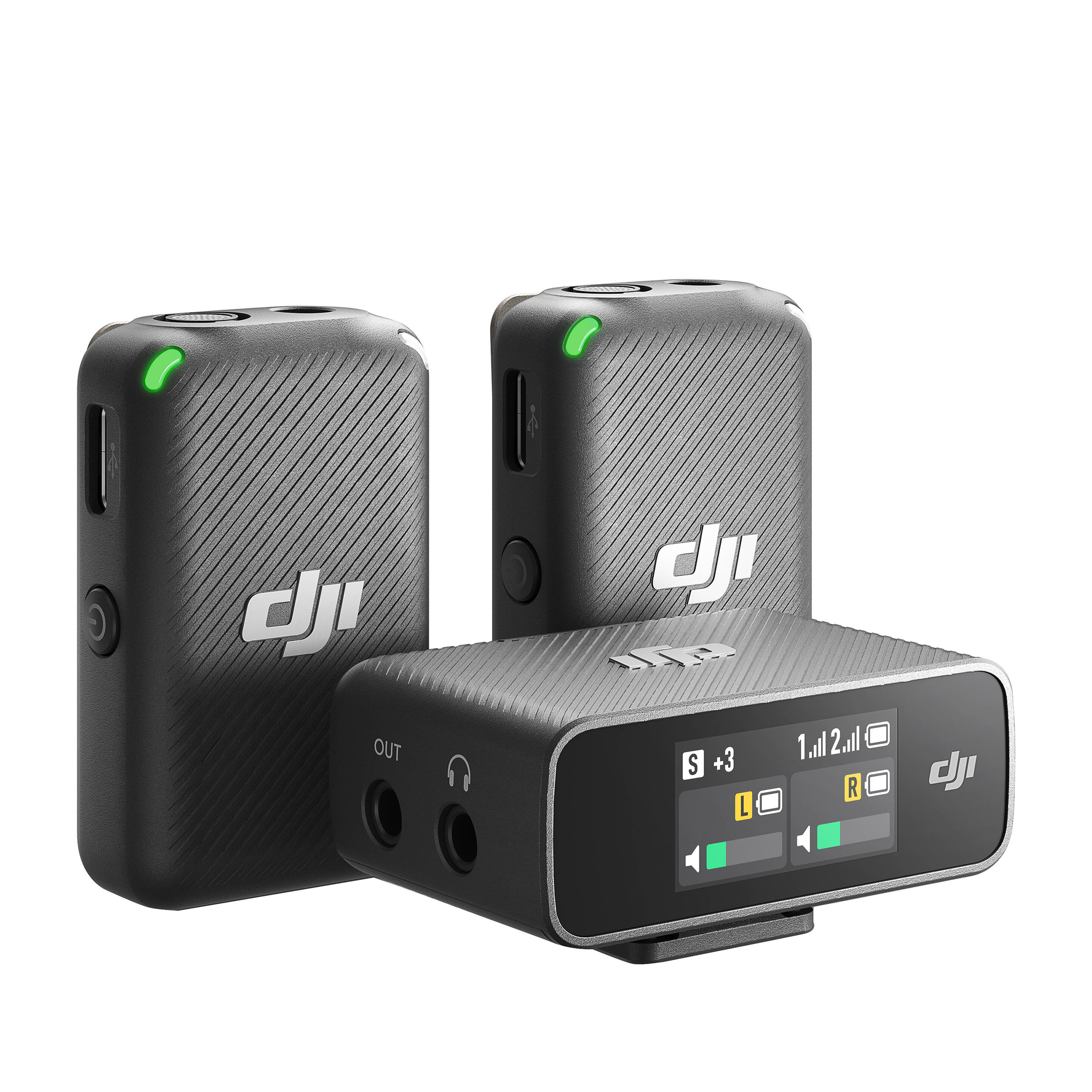 DJI Mic 2 Person Système de microphone sans fil numérique compact pour appareil photo et smartphone (2,4 GHz)