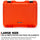 Nanuk 925 Case avec organisateur de couvercle et diviseur rembourré (orange)