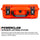 Nanuk 925 Case avec organisateur de couvercle et diviseur rembourré (orange)