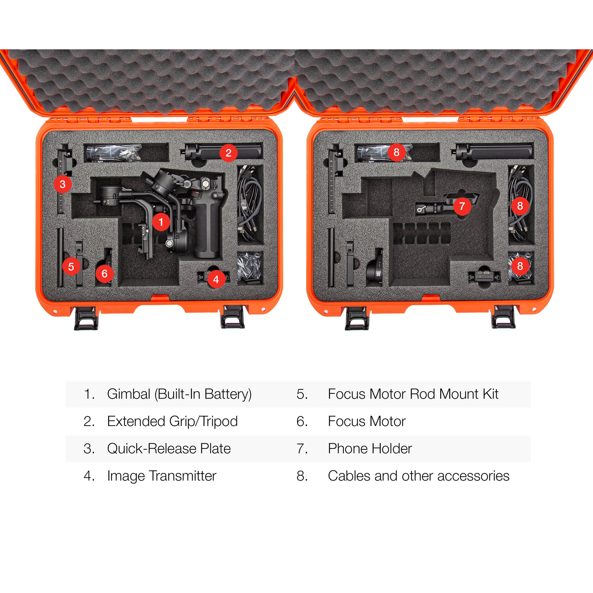 Nanuk 930 Case for DJI RSC 2/RSC 2 Pro Combo (Orange)