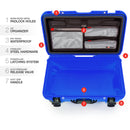Nanuk 935 Étui à usage dur à roues avec insert de diviseur rembourré et organisateur de couvercle (bleu)