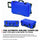 Nanuk 935 Étui à usage dur à roues avec insert de diviseur rembourré et organisateur de couvercle (bleu)