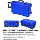 Nanuk 935 Wheeled Hard Utility Case with Padded Divider Insert & Lid Organizer (Blue)