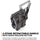 Nanuk 935 Waelled Hard Utility Case avec insert de diviseur rembourré et organisateur de couvercle (graphite)