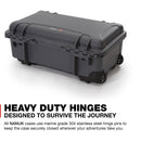 Nanuk 935 Wheeled Hard Utility Case with Padded Divider Insert & Lid Organizer (Graphite)