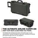 Nanuk 935 Waelled Hard Utility Case avec insert de diviseur rembourré et organisateur de couvercle (Olive)