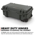 Nanuk 935 Waelled Hard Utility Case avec insert de diviseur rembourré et organisateur de couvercle (Olive)