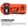 Nanuk 935 Waelled Hard Utility Case avec insert de diviseur rembourré et organisateur de couvercle (orange)