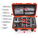 Nanuk 935 Wheeled Hard Utility Case with Padded Divider Insert & Lid Organizer (Orange)