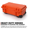 Nanuk 935 Waelled Hard Utility Case avec insert de diviseur rembourré et organisateur de couvercle (orange)