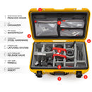 Nanuk 935 Étui utilitaire dur à roues avec insert de diviseur rembourré et organisateur de couvercle (jaune)