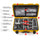 Nanuk 935 Étui utilitaire dur à roues avec insert de diviseur rembourré et organisateur de couvercle (jaune)