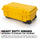 Nanuk 935 Étui utilitaire dur à roues avec insert de diviseur rembourré et organisateur de couvercle (jaune)