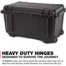 Nanuk 938 Wheeled Case with Lid Organizer & Padded Divider (Black)