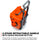 Nanuk 938 Wheeled Case with Lid Organizer & Padded Divider (Orange)