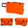 Nanuk 938 Wheeled Case with Lid Organizer & Padded Divider (Orange)
