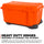 Nanuk 938 Wheeled Case with Lid Organizer & Padded Divider (Orange)