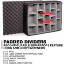 Nanuk 945 Case with Dividers and Lid Organizer (Black)