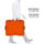 Nanuk 945 Case with Dividers and Lid Organizer (Orange)