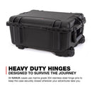 Nanuk 955 Hard Wheeled Case with Divider Set & Lid Organizer (Black)