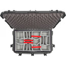 Nanuk 962 Waelled Hard Case avec diviseurs rembourrés et organisateur de couvercle (noir)