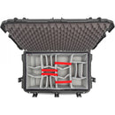 Nanuk 962 Wheeled Hard Case with Padded Dividers and Lid Organizer (Black)