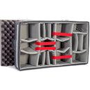 Nanuk 962 Waelled Hard Case avec diviseurs rembourrés et organisateur de couvercle (noir)