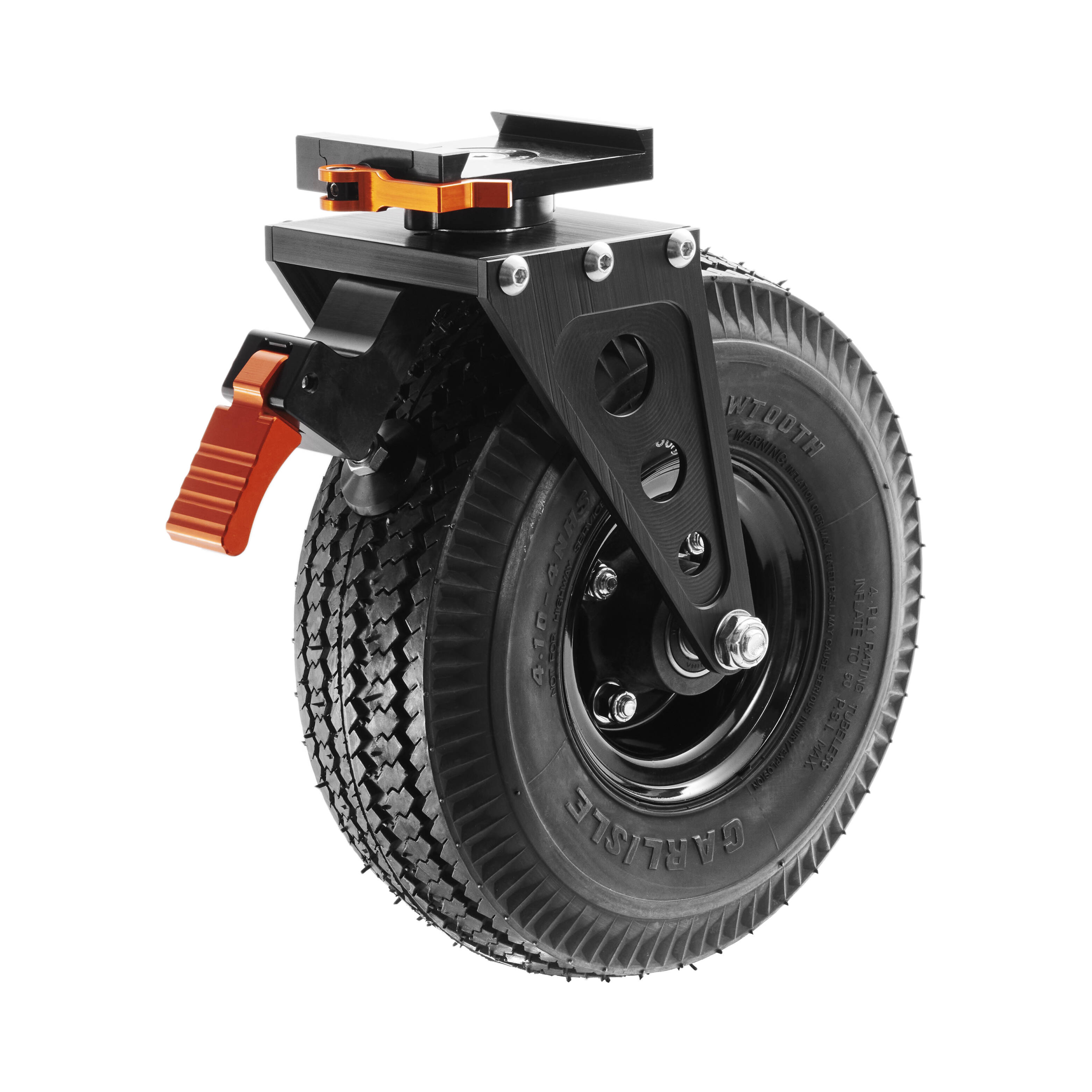 Inovativ Evo Swivel Wheel with Footbrake & Dovetail-10in
