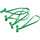 BongoTies 5" Elastic Cable Ties (10-Pack, Green)