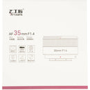 7artisans Photoelectric 35mm f/1.4 AF Lens (FUJIFILM X, Black)