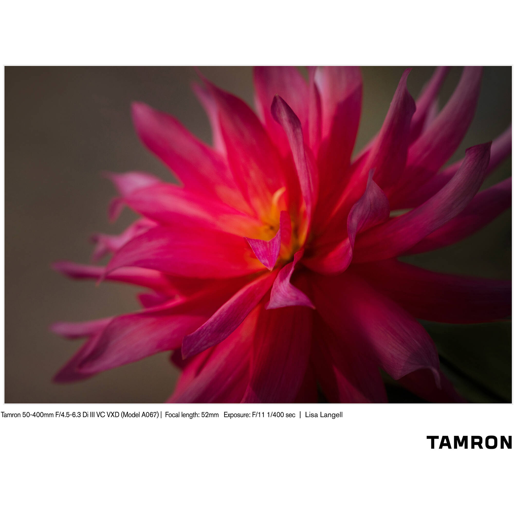 Tamron 50-400mm f/4.5-6.3 Di III VC VXD Objectif (Sony E)