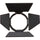 Godox 4-Way Barndoors for Round Head Flash Heads