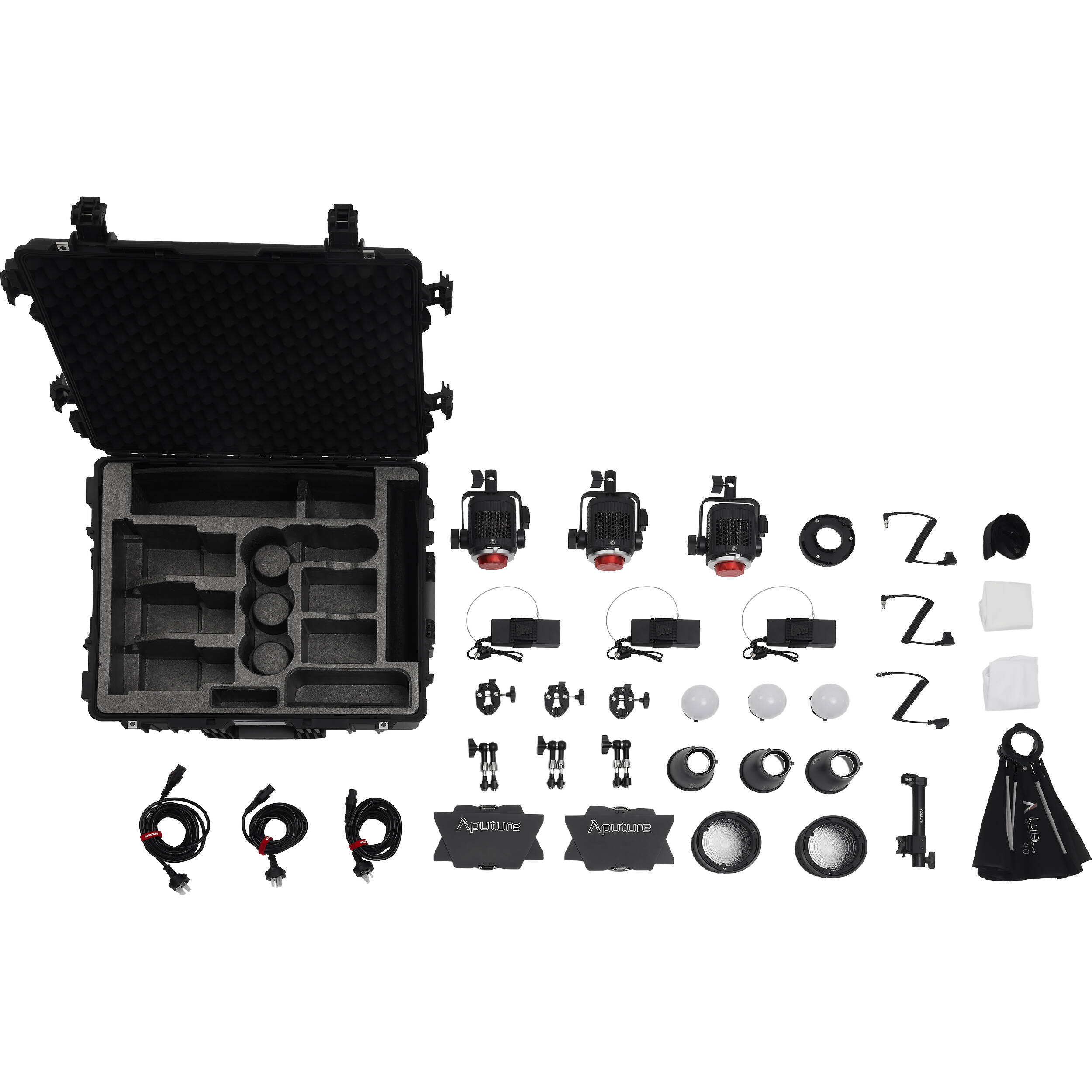 Aputure Storm 80c LED Monolight 3-Light Kit (US)