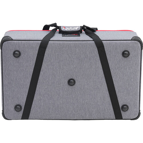 Aputure INFINIMAT LED avec softbox transparente et boîtier de commande 400 W (1 x 4', monture dorée)