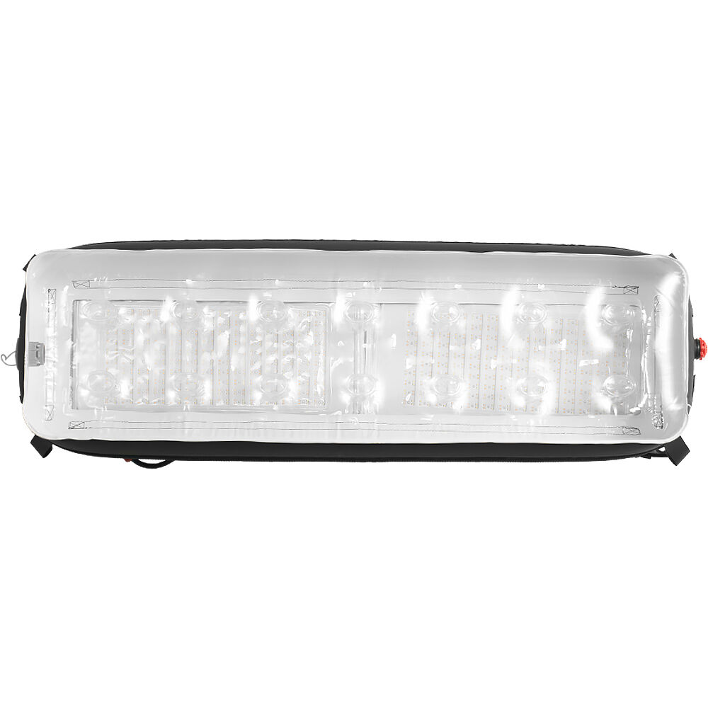 Aputure INFINIMAT LED avec softbox transparente et boîtier de commande 400 W (1 x 4', monture dorée)