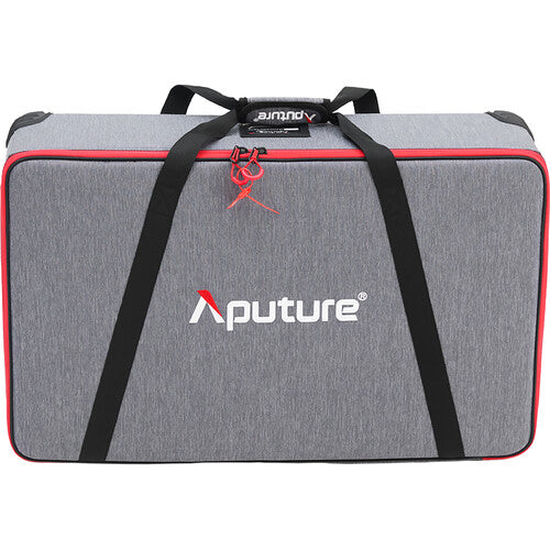 Aputure INFINIMAT LED avec softbox transparente et boîtier de commande 400 W (1 x 4', monture dorée)