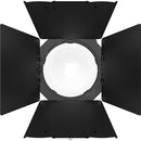 Aputure Storm 1200X Kit ciné avec support de dérapage, Fresnel et Barndoors