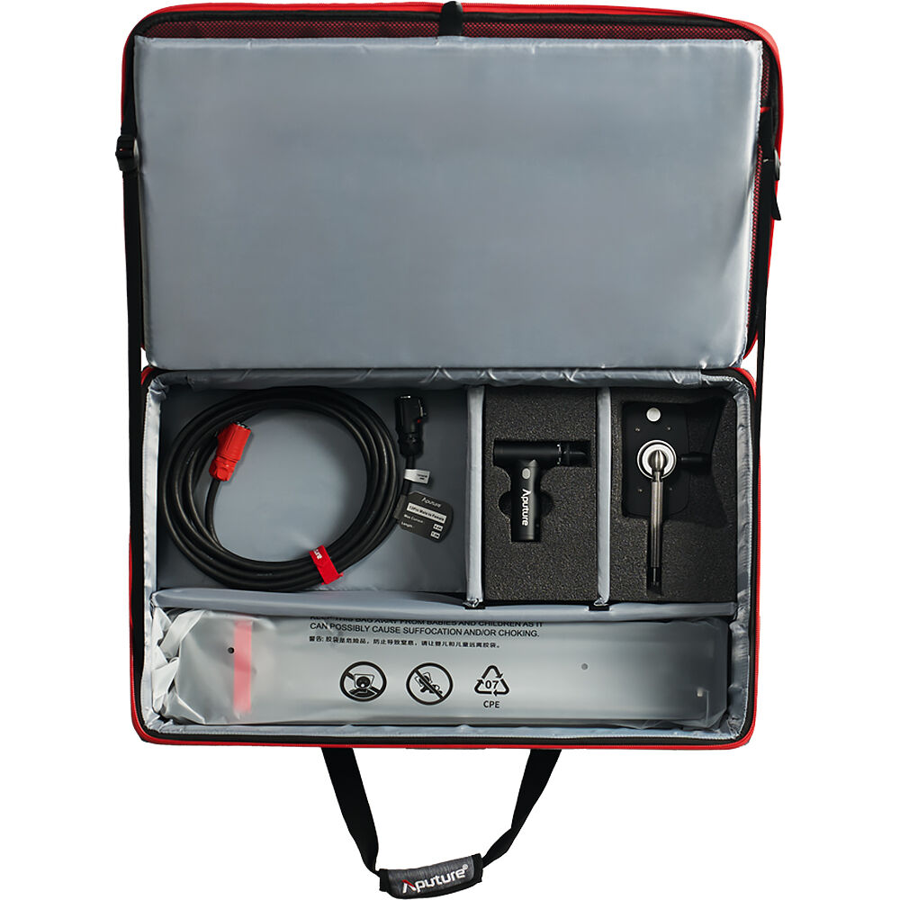 Aputure INFINIMAT LED avec softbox transparente et boîtier de commande 400 W (2 x 4', montage en V)