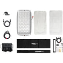 Aputure INFINIMAT LED avec softbox transparente et boîtier de commande 400 W (2 x 4', montage en V)