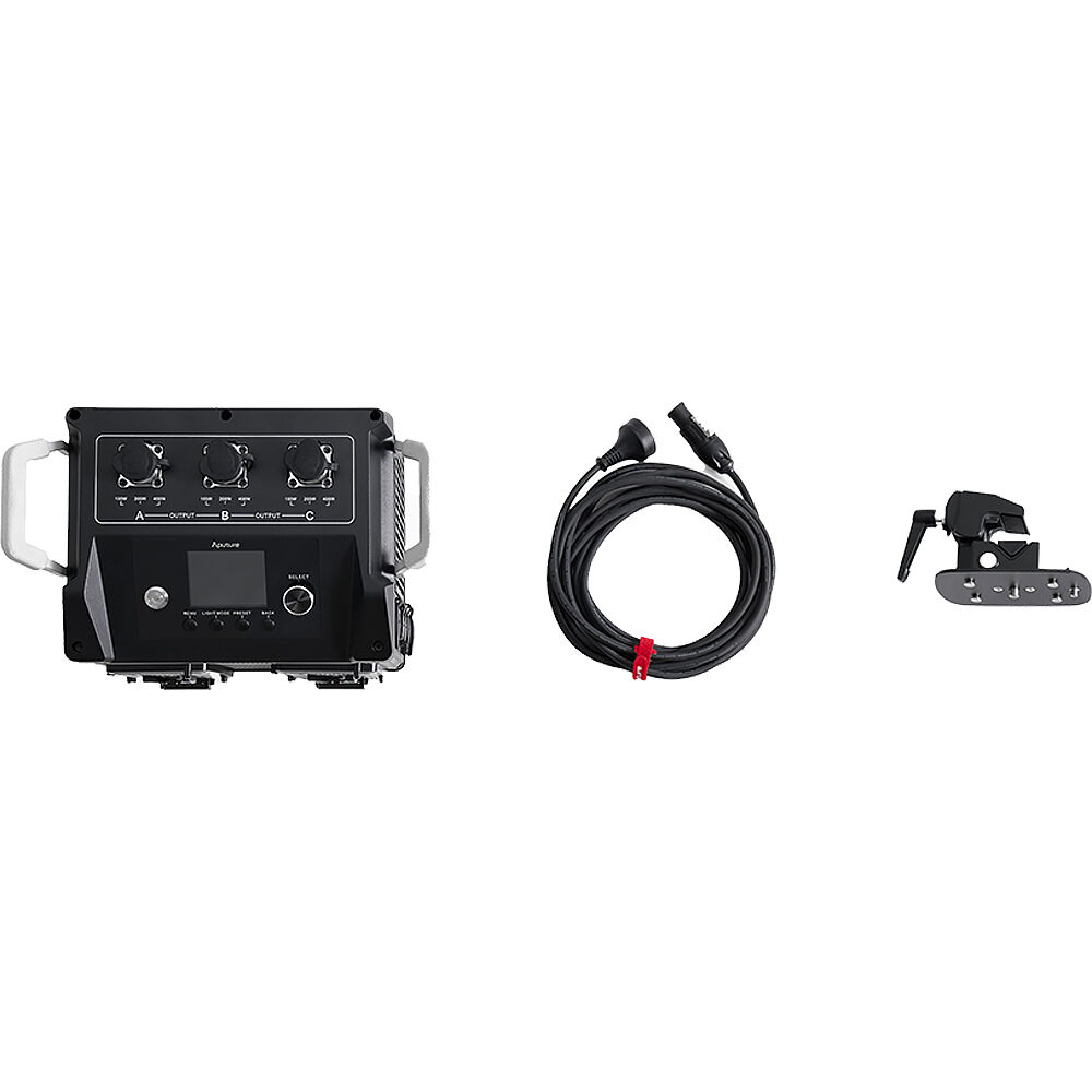 Aputure INFINIMAT LED avec softbox transparente et boîtier de commande 400 W (2 x 4', montage en V)
