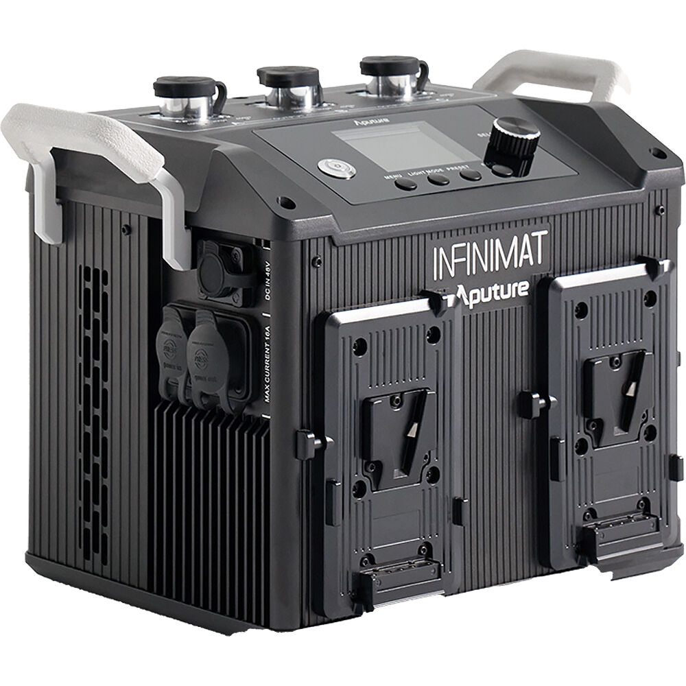 Aputure INFINIMAT LED avec softbox transparente et boîtier de commande 400 W (2 x 4', montage en V)