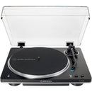 Audio-Technica Consumer AT-LP70XBT Fully Automatic Belt-Drive Turntable with Bluetooth (Black and Silver)