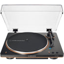 Audio-Technica Consumer AT-LP70XBT Fully Automatic Belt-Drive Turntable with Bluetooth (Black and Bronze)