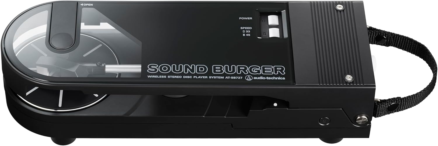 Audio Technica Sound Burger Portable Bluetooth Turntable AT-SB727-BK