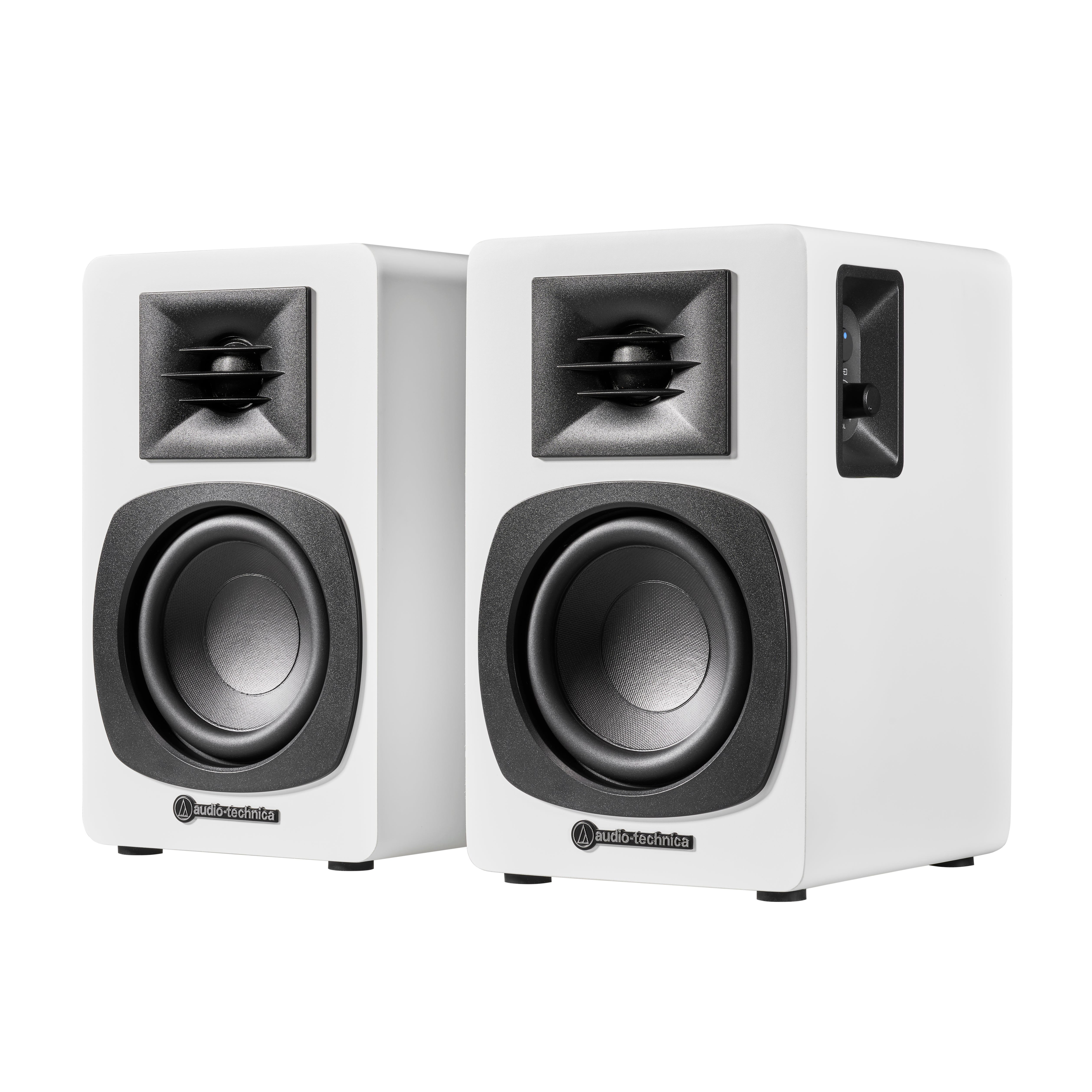 Audio-Technica AT-SP3x en haut-parleurs de bibliothèque sans fil actif (blanc)