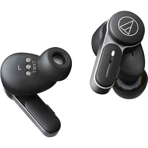 Audio-Technica Consumer ATH-TWX7 Noise-Canceling True Wireless Earbuds (Black)